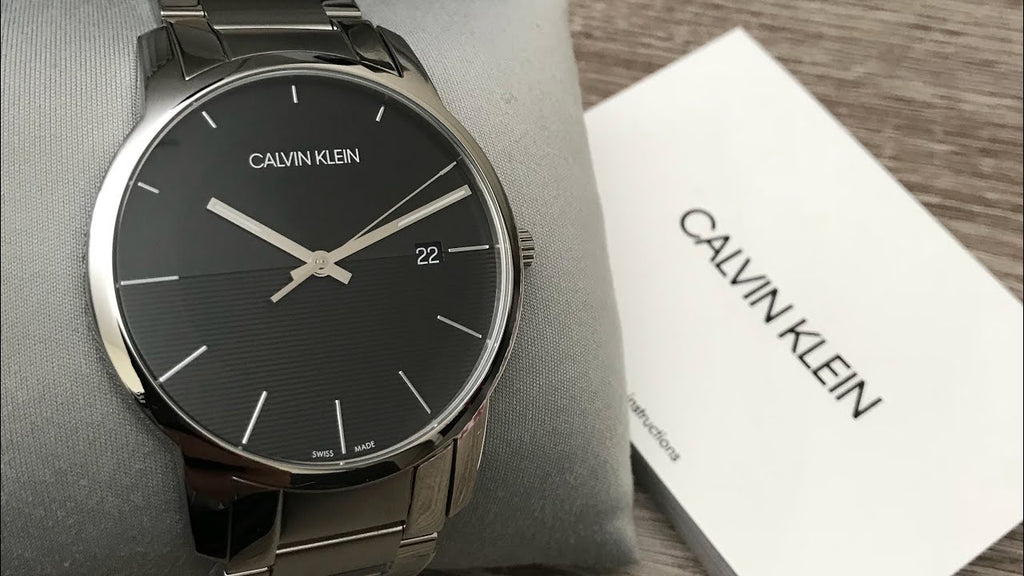 Calvin Klein City Black Dial Silver Steel Strap Watch for Men - K2G2G14C Buy Now By Calvin Klein