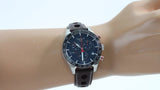 Tissot PRS 516 Chronograph Blue Dial Brown Leather Strap Watch For Men - T100.417.16.041.00 Buy Now By Tissot