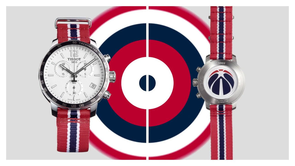 Tissot Quickster Chronograph NBA Chicago Bulls White Dial Red NATO Strap Watch For Men - T095.417.17.037.04 Buy Now By Tissot