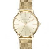 Armani Exchange Lola Analog Gold Dial Gold Mesh Strap Watch For Women - AX5536 Buy Now By Armani Exchange