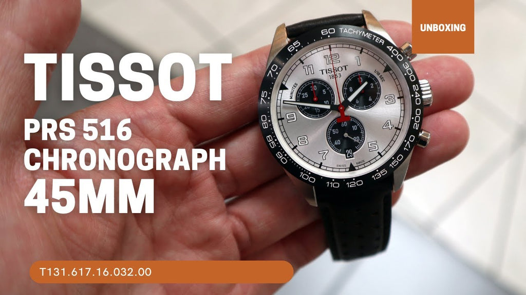 Tissot T Sport PRS 516 Chronograph Silver Dial Brown Leather Strap Watch for Men - T131.617.16.032.00 Buy Now By Tissot