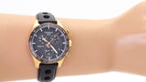 Tissot PRS 516 Chronograph Black Dial Black Leather Strap Watch For Men - T100.417.36.051.00 Buy Now By Tissot