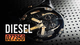 Diesel Mr Daddy 2.0 Chronograph Black Dial Black Leather Strap Watch For Men - DZ7350 Buy Now By Diesel