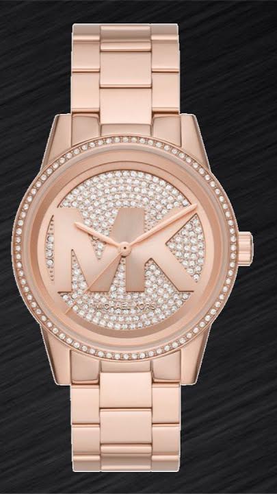 Michael Kors Ritz Analog Crystals Silver Dial Rose Gold Steel Strap Watch for Women - MK6863 Buy Now By Michael Kors