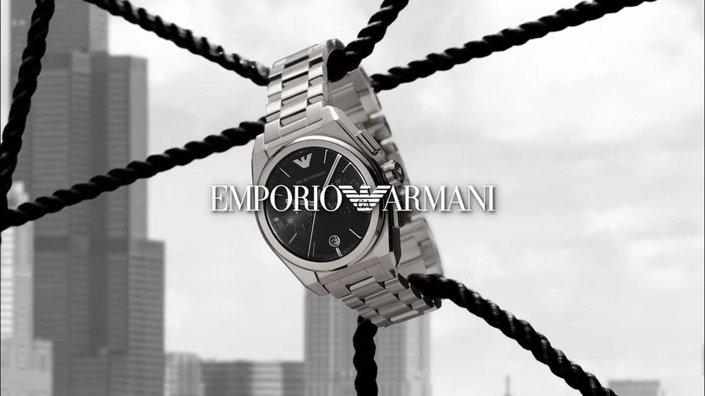 Emporio Armani Classic Analog Black Dial Silver Steel Strap Watch For Men - AR0369 Buy Now By Emporio Armani