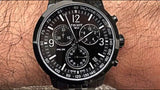 Tissot PRC 200 Chronograph Black Dial Black Steel Strap Watch For Men - T114.417.33.057.00 Buy Now By Tissot
