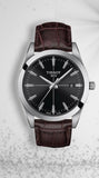 Tissot Gentlemen Black Dial Brown Leather Strap Watch for Men - T127.410.16.051.01 Buy Now By Tissot