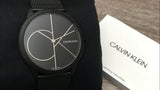 Calvin Klein Minimal Black Dial Black Mesh Bracelet Watch for Men - K3M514B1 Buy Now By Calvin Klein