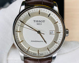Tissot Luxury Powermatic 80 Silver Dial Brown Leather Strap Watch For Men - T086.407.16.031.00 Buy Now By Tissot
