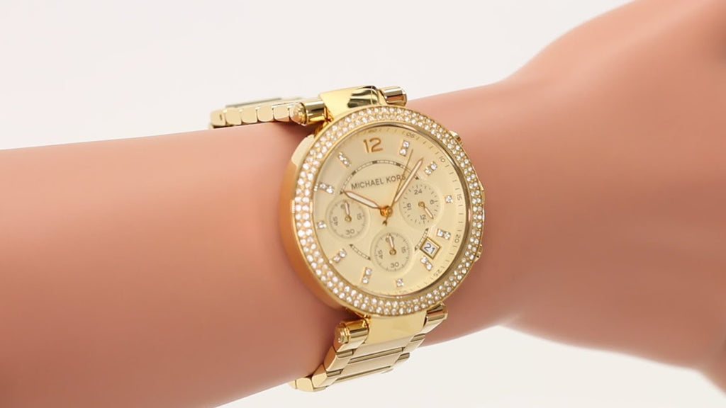Michael Kors Parker Gold Dial Gold Steel Strap Watch for Women - MK5354 Buy Now By Michael Kors