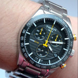Tissot PRS 516 Chronograph Black Dial Silver Steel Strap Watch For Men - T100.417.11.051.00 Buy Now By Tissot