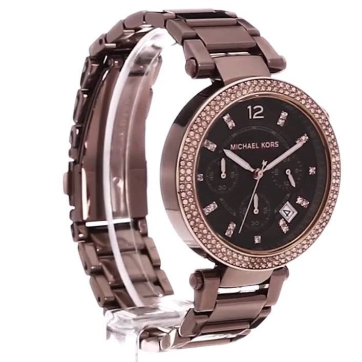 Michael Kors Parker Analog Quartz Brown Dial Brown Steel Strap Watch For Women - MK6378 Buy Now By Michael Kors