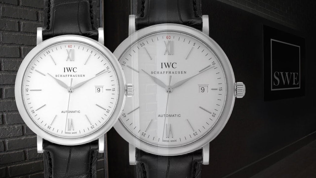 IWC Portofino Automatic White Dial Black Leather Strap Watch for Men - IW356501 Buy Now By IWC