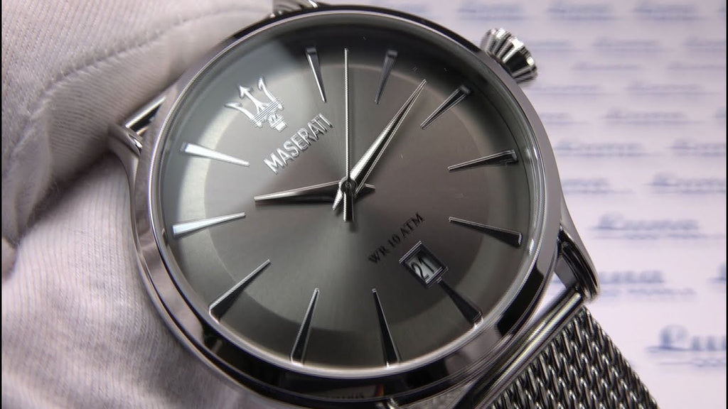 Maserati Epoca Grey Dial Grey Mesh Bracelet Watch For Men - R8853118002 Buy Now By Maserati