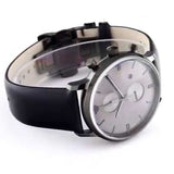 Emporio Armani Classic Grey Dial Grey Leather Strap Watch For Men - AR0388 Buy Now By Emporio Armani