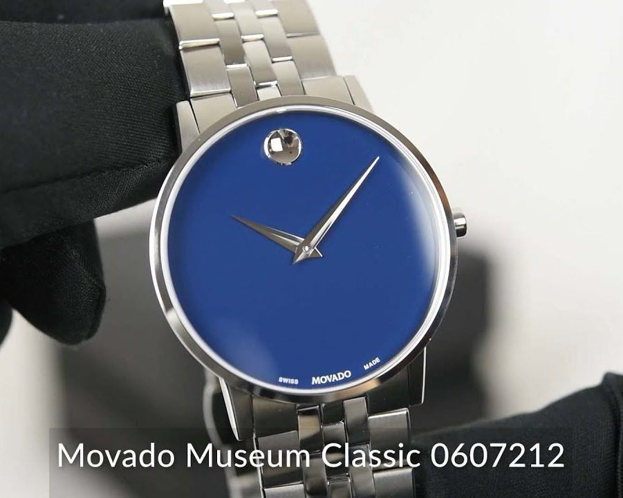 Movado Museum Classic Blue Dial Silver Steel Strap Watch for Men - 0607212 Buy Now By Movado
