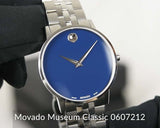 Movado Museum Classic Blue Dial Silver Steel Strap Watch for Men - 0607212 Buy Now By Movado