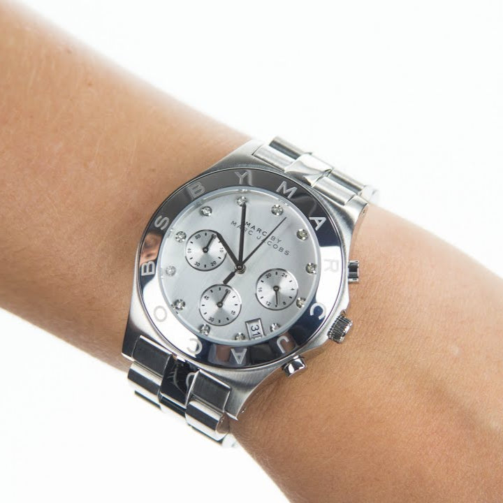 Marc Jacobs Blade White Dial SIlver Steel Strap Watch for Women - MBM3100 Buy Now By Marc Jacobs