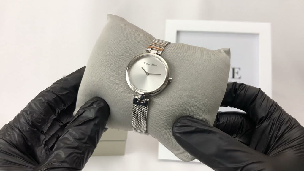 Calvin Klein Authentic White Dial Silver Mesh Bracelet Watch for Women - K8G23126 Buy Now By Calvin Klein