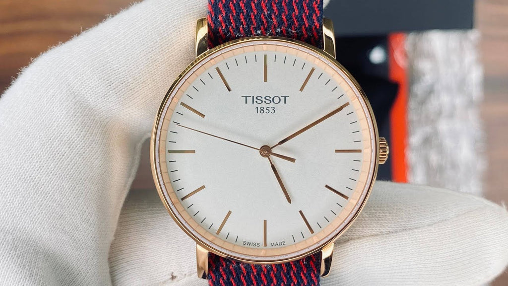 Tissot T Classic Everytime Medium White Dial Two Tone NATO Strap Watch for Men - T109.410.38.031.00 Buy Now By Tissot