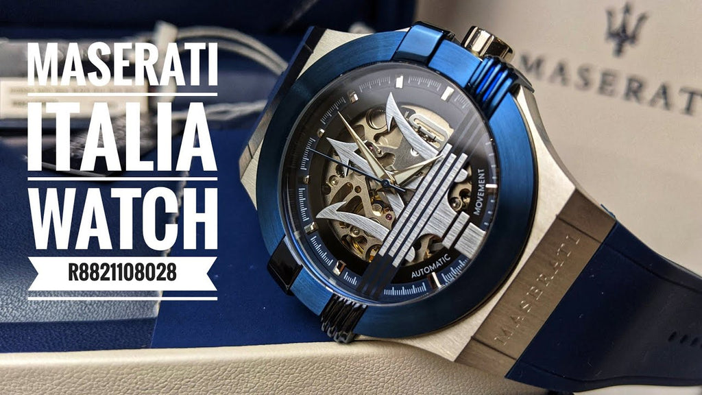 Maserati Potenza 42mm Blue Dial Automatic Silicone Strap Watch For Men - R8821108028 Buy Now By Maserati