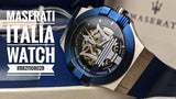 Maserati Potenza 42mm Blue Dial Automatic Silicone Strap Watch For Men - R8821108028 Buy Now By Maserati