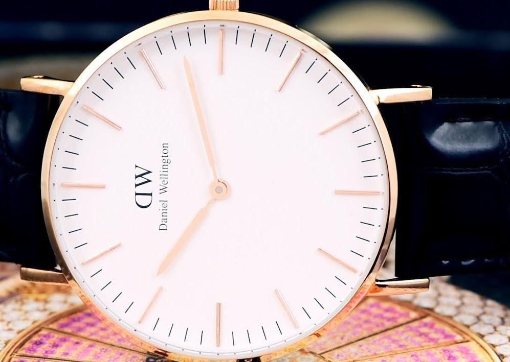 Daniel Wellington Classic Reading White Dial Black Leather Strap Watch For Women - DW00100041 Buy Now By Daniel Wellington