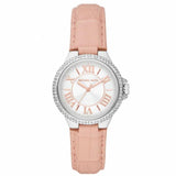 Michael Kors Camille Three-Hand Crystals White Dial Pink Leather Strap Watch for Women - MK2963 Buy Now By Michael Kors