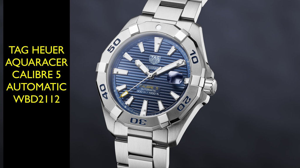 Tag Heuer Aquaracer Automatic Blue Dial Silver Steel Strap Watch for Men - WBD2112.BA0928