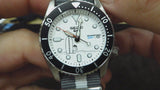 Seiko 5 Sports x Peanuts Surfboard Snoopy Limited Edition White Dial Two Tone NATO Strap Watch For Men - SRPK25K1 Buy Now By Seiko