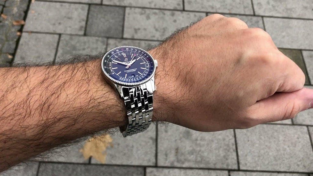 Breitling Navitimer Automatic 41mm Blue Dial Silver Steel Strap Watch for Men - A17326161C1A1 Buy Now By Breitling