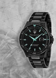 Maserati SFIDA Aqua Edition Analog Black Dial Black Steel Strap Watch For Men - R8853144001 Buy Now By Maserati