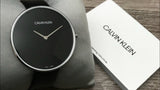 Calvin Klein Full Moon Black Dial Black Leather Strap Watch for Women - K8Y231C1 Buy Now By Calvin Klein