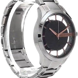 Armani Exchange Hampton Chronograph Skeleton Black Dial Silver Steel Strap Watch For Men - AX2199 Buy Now By Armani Exchange