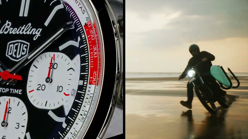 Breitling Top Time B01 Deus Black Dial Black Leather Strap Watch for Men - AB01765A1B1X1 Buy Now By Breitling