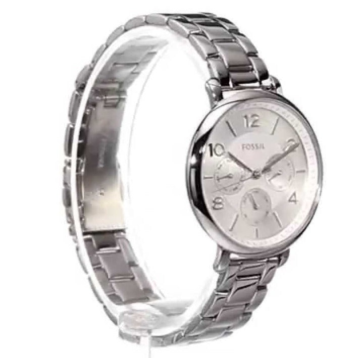 Fossil Jacqueline Silver Dial Silver Steel Strap Watch for Women - ES3664 Buy Now By Fossil