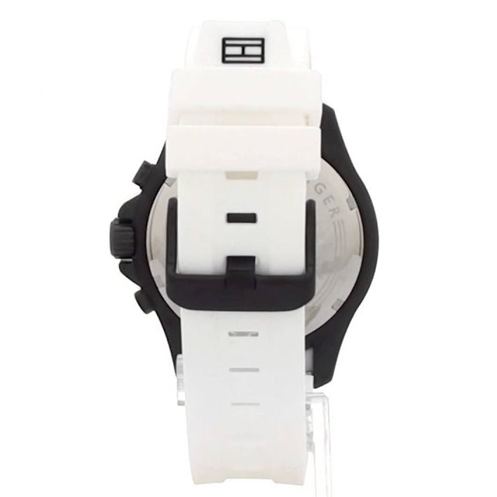 Tommy Hilfiger Nolan Multi Function White Dial White Rubber Strap Watch for Men - 1791146 Buy Now By Tommy Hilfiger