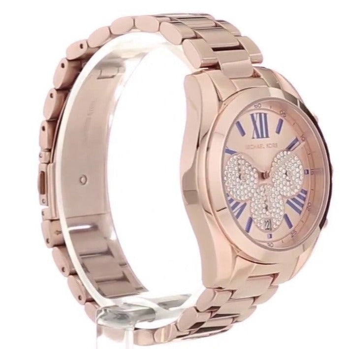 Michael Kors Bradshaw Chronograph Rose Gold Dial Rose Gold Steel Strap Watch For Women - MK6321 Buy Now By Michael Kors
