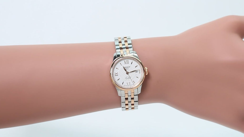 Tissot Le Locle Automatic Small Lady Silver Dial Two Tone Steel Strap Watch For Women - T41.2.183.33 Buy Now By Tissot