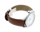 Tissot Gentleman Silver Dial Brown Leather Strap Watch For Men - T127.410.16.031.00 Buy Now By Tissot