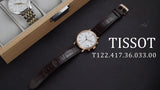 Tissot Carson Premium Chronograph Silver Dial Brown Leather Strap Watch For Men - T122.417.36.033.00 Buy Now By Tissot