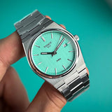 Tissot PRX Quartz Light Green Dial Silver Steel Strap Watch for Men - T137.410.11.091.01 Buy Now By Tissot