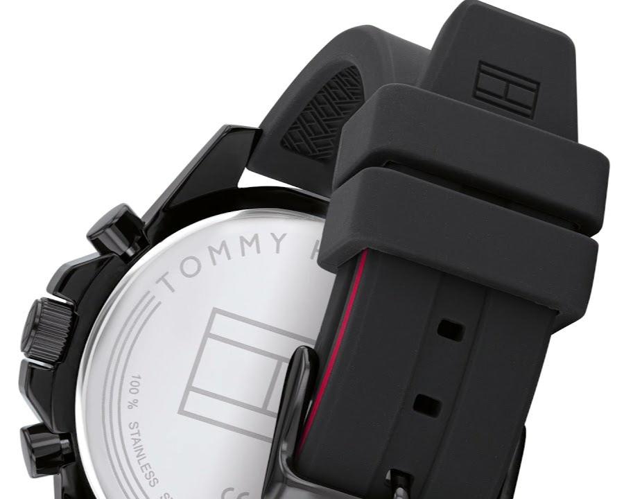 Tommy Hilfiger Mason Black Dial Black Rubber Strap Watch for Men - 1791793 Buy Now By Tommy Hilfiger