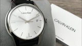 Calvin Klein City Silver Dial Black Leather Strap Watch For Women - K2G231C6 Buy Now By Calvin Klein