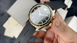 Emporio Armani Sigma Chronograph lack Dial Black Rubber Strap Watch For Men - AR80003 Buy Now By Emporio Armani