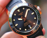 Tissot Seastar 1000 Powermatic 80 Black Dial Black Rubber Strap Watch for Men - T120.407.37.051.01 Buy Now By Tissot