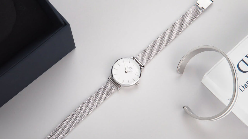 Daniel Wellington Classic Petite Sterling White Dial Silver Mesh Bracelet Watch for Women - DW00100442 Buy Now By Daniel Wellington