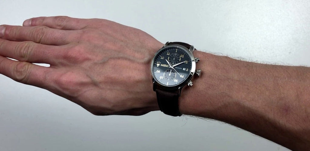 Maserati Epoca Chronograph Blue Dial Brown Leather Strap Watch For Men - R8871618001 Buy Now By Maserati