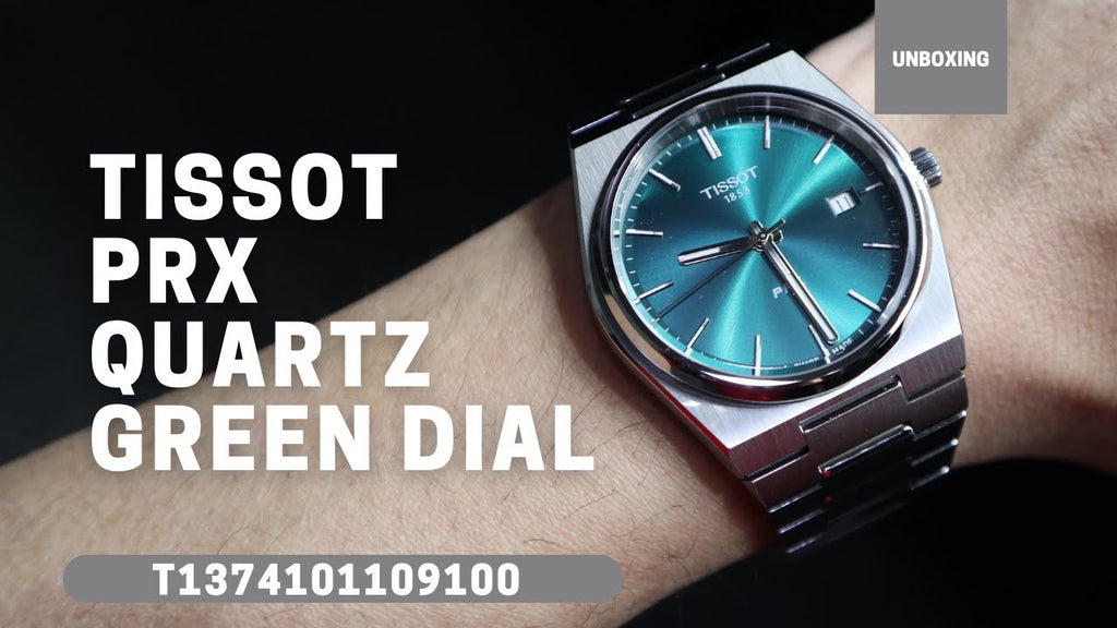 Tissot PRX Green Dial Silver Steel Strap Watch For Men - T137.410.11.091.00