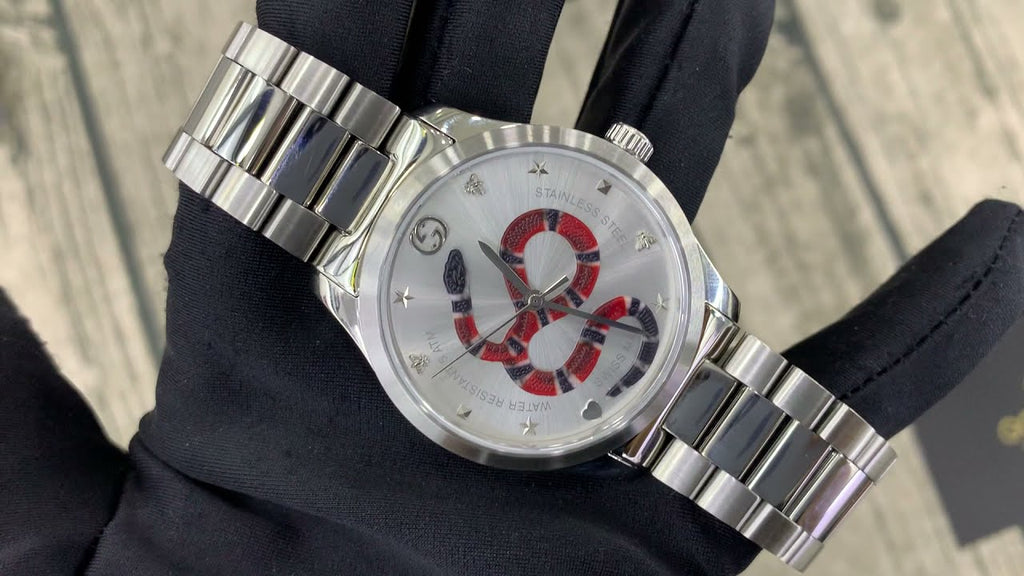 Gucci G Timeless Silver Dial Silver Steel Strap Watch For Women - YA1264076 Buy Now By Gucci